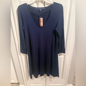 American Eagle Deep Blue V-Neck dress